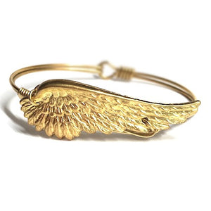 Gold Angel Wing Hook Back